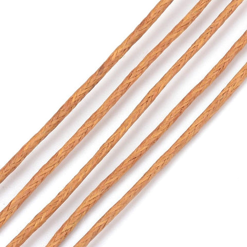 BeadsBalzar Beads & Crafts (WC5566B) Waxed Cotton Cord, Peru Size: about 1mm in diameter (10 METS)