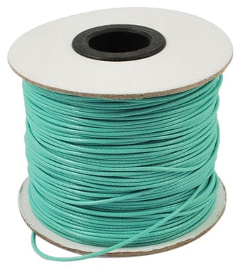 BeadsBalzar Beads & Crafts (WC5811A) Waxed Polyester Cord, Bead Cord, DarkTurquoise Size: about 0.5mm in diameter,