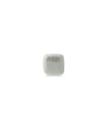 BeadsBalzar Beads & Crafts WHITE (GC7352D) (GC7352X) Enamel-Glazed Ceramic Slider Cube 6.5mm (Ø2.1mm) (6 PCS)