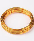 BeadsBalzar Beads & Crafts (WI150) Alumnium wire 2mm (Gold) 5meters