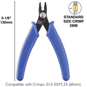 BeadsBalzar Beads & Crafts WITHOUT CRIMPS (PLCRIMP-X) CRIMP FORMING PLIERS