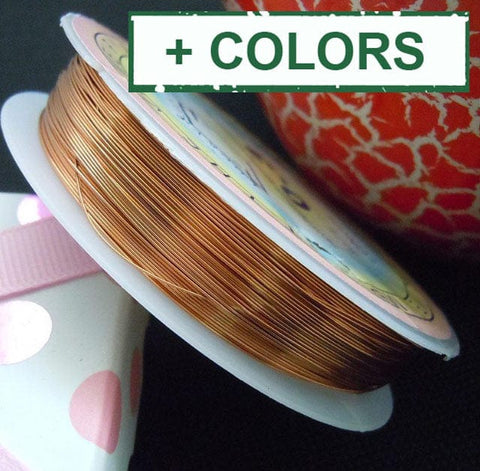 BeadsBalzar Beads & Crafts (WR870X) Copper Jewelry Wire, Size: about 0.4mm thick, (12m-roll)