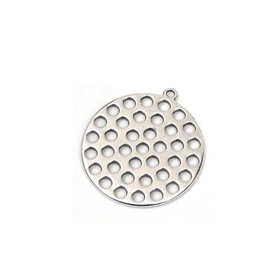 BeadsBalzar Beads & Crafts Zamak Pendant Disk 30mm