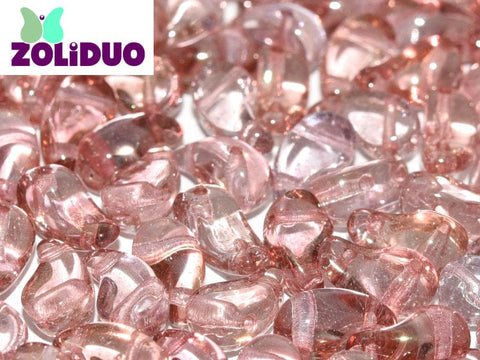 BeadsBalzar Beads & Crafts (ZL-00030-14495) ZOLIDUO® LEFT VERSION 5 X 8 MM CRYSTAL RED LUSTER