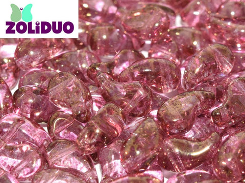 BeadsBalzar Beads & Crafts (ZL-00030-15495) ZOLIDUO® LEFT VERSION 5 X 8 MM CRYSTAL TERACOTA RED