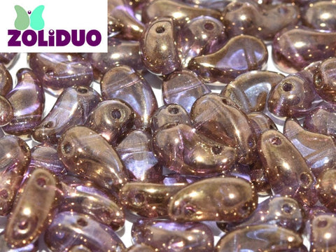 BeadsBalzar Beads & Crafts (ZL-00030-90215) ZOLIDUO® LEFT VERSION 5 X 8 MM CRYSTAL GOLD (50 PCS)