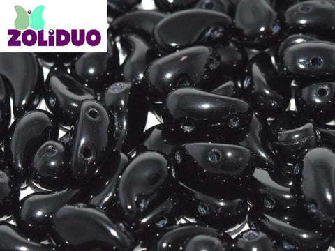 BeadsBalzar Beads & Crafts (ZL-23980) ZOLIDUO® LEFT VERSION 5 X 8 MM JET