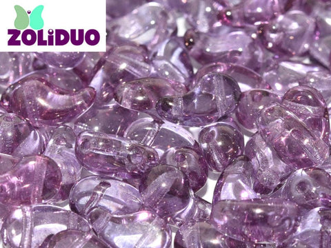 BeadsBalzar Beads & Crafts (ZR-00030-15726) ZOLIDUO® RIGHT VERSION 5 X 8 MM CRYSTAL LILA VEGA LUSTER