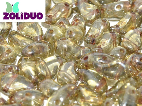 BeadsBalzar Beads & Crafts (ZR-00030-65455) ZOLIDUO® RIGHT VERSION 5 X 8 MM CRYSTAL GREEN LUSTER