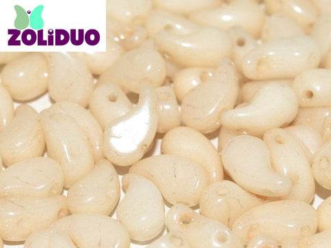 BeadsBalzar Beads & Crafts (ZR-02010-14413) ZOLIDUO® RIGHT VERSION 5 X 8 MM ALABASTER CHAMPAGNE LUSTER