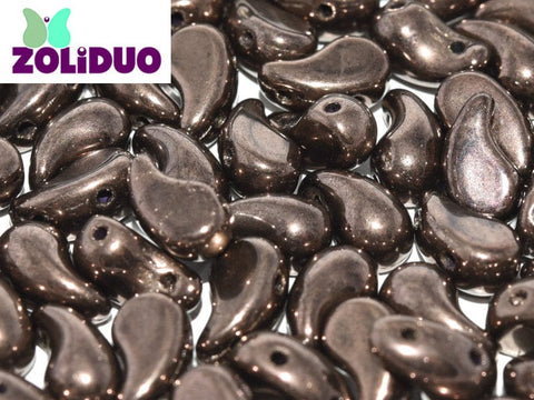 BeadsBalzar Beads & Crafts (ZR-23980-14435) ZOLIDUO® RIGHT VERSION 5 X 8 MM JET COPPER
