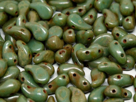 BeadsBalzar Beads & Crafts (ZR-63130-86800) ZOLIDUO® RIGHT VERSION 5 X 8 MM JADE TRAVERTIN