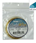 Beadsmith COPPER CRAFT WIRE 21GA HALF ROUND 4YD SPL GOLD Beadsmith COPPER CRAFT WIRE 21GA HALF ROUND 4YD SPL GOLD