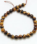(BG3743) Tiger Eye 12mm (1 STR) Tiger Eye Beads Strands, Round Size