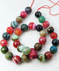 (BG3923) Natural Striped Agate Beads Strands, Dyed  8MM Natural Striped Agate Beads Strands, Dyed  8MM