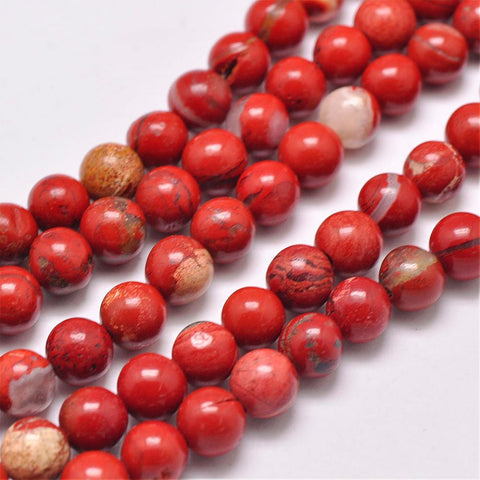 (BG4738) Natural Red Jasper Beads Strands, Round, Grade AB, Red  4MM (1 STR) Natural Red Jasper Beads Strands, Round, Grade AB, Red  Size: about 4mm in diameter, hole: 1mm, about 95pcs/strand, 15.5