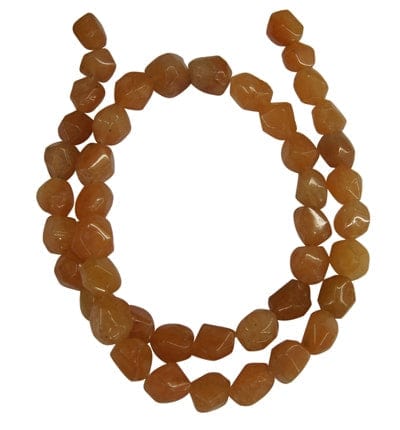 (BG4760) Gemstone Beads Natural Red Aventurine, Faceted, Nuggets (+-47pcs) Gemstone Beads Strands, Natural Red Aventurine, Faceted, Nuggets about 8mm wide, 10mm long, hole: 1mm, 47 pcs/strand, 15.5