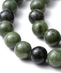 (BG4776B) Natural Gemstone Beads, Taiwan Jade, Round, Olive 8mm (BG4776B) Natural Gemstone Beads, Taiwan Jade, Round, Olive 8mm