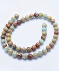 (BG5287) Natural Serpentine Beads Strands, Round, 8MM (1 STR) Natural Serpentine Beads Strands, Round, Size: about 8mm in diameter, hole: 1mm; about 48pcs/strand, 15.7"(40cm)