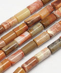 (BG5296) Natural Agate Beads Strands, Column, Natural Agate 16MM Natural Agate Beads Strands, Column, Natural Agate Size: about 8mm in diameter, 16mm long, hole: 1mm; about 26pcs/strand, 15.7