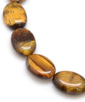 (BG5300) Natural Gemstone Tiger Eye Beads Strands, Flat Oval 18MM Natural Gemstone Tiger Eye Beads Strands, Flat Oval Size: about 13mm wide, 18mm long, 5mm thick, hole: 1.5mm, about 20pcs/strand, 15.74".