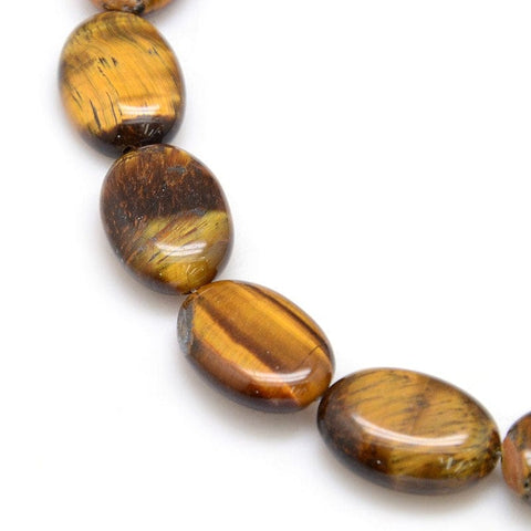 (BG5300) Natural Gemstone Tiger Eye Beads Strands, Flat Oval 18MM Natural Gemstone Tiger Eye Beads Strands, Flat Oval Size: about 13mm wide, 18mm long, 5mm thick, hole: 1.5mm, about 20pcs/strand, 15.74".