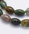 (BG5460) Natural Indian Agate Beads Strands, Oval, 8MM (1 STR) Natural Indian Agate Beads Strands, Oval, Size: about 8~8.5mm wide, 11.5~12mm long, hole: 1mm; about 33pcs/strand, 15.3"(39cm).