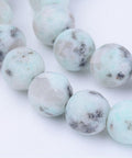 (BG5461) Natural Sesame Jasper Beads Strands, Round, Frosted 8MM Natural Sesame Jasper Beads Strands, Round, Frosted Size: about 8~8.5mm diameter, hole: 1mm; about 47pcs/strand, 15.5".