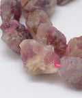 (BG6362B) Raw Rough Natural Tourmaline Beads Strands, Nuggets 14~18mm wide, Raw Rough Natural Tourmaline Beads Strands, Nuggets Size: about 14~18mm wide, 15~20mm long, 10~14mm thick, hole: 1mm; about 25pcs/strand, 14.9"(38cm).