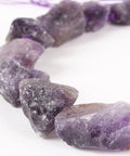 (BG6363A) Natural Gemstone Amethyst Rough Nuggest BeadS 13~40mm (1 STR) Natural Gemstone Amethyst Rough Nuggest Bead Strands Size: about 10~26mm wide, 13~40mm long, 10~23mm thick, hole: 2mm, about 14~19pcs/strand, 16.54".