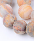 (BG6686A) Natural Crazy Agate Beads Strands, Round, Frosted Size: about 8~8.5mm diameter, hole: 1mm Natural Crazy Agate Beads Strands, Round, Frosted Size: about 8~8.5mm diameter, hole: 1mm; about 47pcs/strand