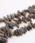 (BG6689A) Natural Labradorite Chips Beads Strands, Labradorite Size: about 5~7mm wide Natural Labradorite Chips Beads Strands, Labradorite Size: about 5~7mm wide, 12~22mm long, hole: 1mm