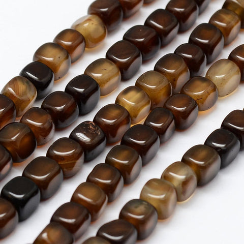 (BG6692D) Natural Agate Beads Strands, Dyed, Cube, Camel Size: about 9~10mm long, 9~10mm wide, hole: 1.5mm (BG6692D) Natural Agate Beads Strands, Dyed, Cube, Camel Size: about 9~10mm long, 9~10mm wide, hole: 1.5mm
