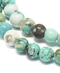 (BG6893A) Natural Turquoise Beads Strands, Dyed, Round, 4mm (BG6893A) Natural Turquoise Beads Strands, Dyed, Round, 4mm