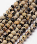 (BG7474A) Natural Dalmatian Jasper Beads Strands, Round 3mm (1 STR) (BG7474A) Natural Dalmatian Jasper Beads Strands, Round 3mm (1 STR)