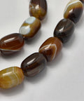 AGATE COFFEE (BG7836-37B) (BG7836-X) Natural Beads Strands, Barrel, 17~18mm (BG7836-X) Natural Beads Strands, Barrel, 17~18mm