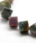 (BG8276-01) Cube Natural Indian Agate Beads Strands, 9x9x9mm (1 STR) (BG8276-01) Cube Natural Indian Agate Beads Strands, 9x9x9mm (1 STR)