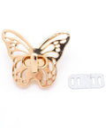 (BG8718G) Aluminum Alloy Bag Clasps Set, Light Gold S49x44mm (1 PC) (BG8718G) Aluminum Alloy Bag Clasps Set, Light Gold S49x44mm (1 PC)