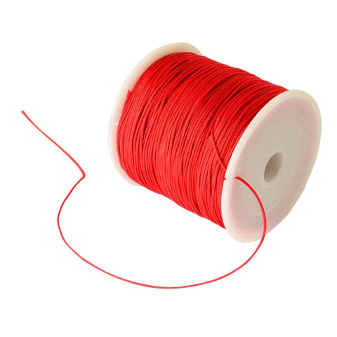 RED (NC5164-700) Braided Nylon Cord, 0.8mm Braided Nylon Cord, 0.8mm