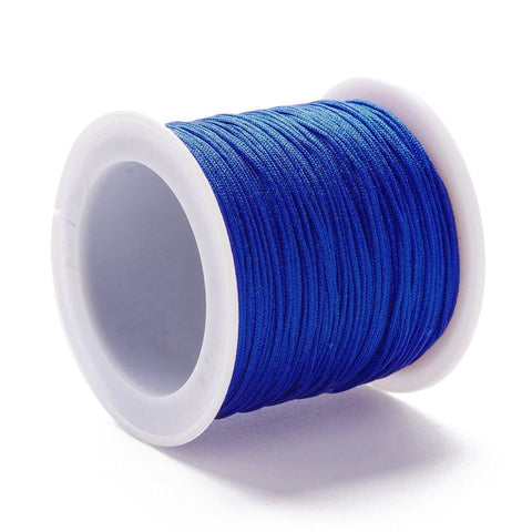 MIDNIGHT BLUE Braided Nylon Thread, 0.8-1 mm 100 yards (91 meters) spool Braided Nylon Thread, 0.8-1 mm 100 yards (91 meters) spool
