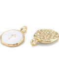 Brass Enamel Pendants, Cross, 13.5x18mm Brass Enamel Pendants, Cross, 13.5x18mm