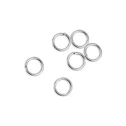 4X0.6MM (GQJ8264-4AS) Brass Jump Ring Antique Silver Brass Jump Ring Antique Silver