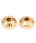 Brass Spacer Beads, Textured, Flat Round, Golden 5x2.5mm (10 PCS) Brass Spacer Beads, Textured, Flat Round, Golden 5x2.5mm (10 PCS)