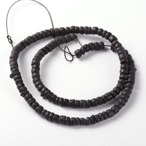 (CB3739) Coconut beads 5mm Black (CB3739) Coconut beads 5mm Black