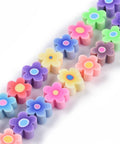 (CB7491-H) Handmade Flower Printed Polymer Clay Flower, 9.6mm (20 PCS) (CB7491-H) Handmade Flower Printed Polymer Clay Flower, 9.6mm (20 PCS)