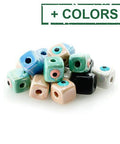 Ceramic Slider Cube Eye w/ Enamel 10mm HOLE 2.7mm Ceramic Slider Cube Eye w/ Enamel 10mm HOLE 2.7mm