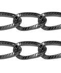 (CH4550C) Aluminum Twisted Chains Curb Chains 21MM ​​Aluminum Twisted Chains Curb Chains