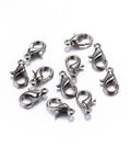 (CL3506) Zinc Alloy Lobsters Gunmetal (20 PCS) Lobster Clasps