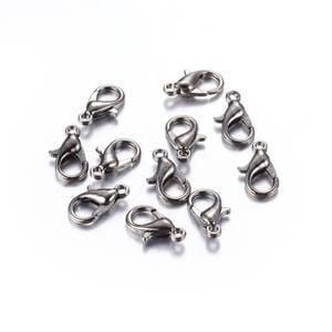 (CL3506) Zinc Alloy Lobsters Gunmetal (20 PCS) Lobster Clasps