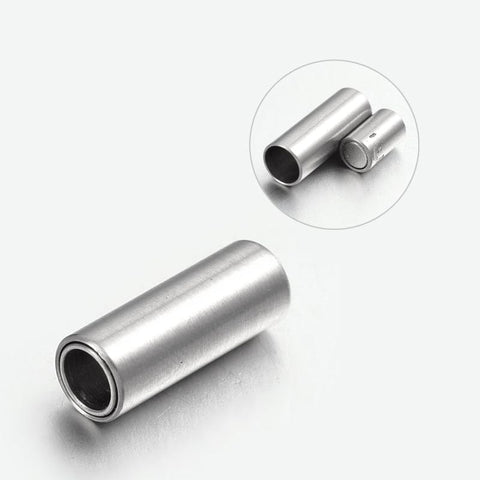 (CL4593) 304 Stainless Steel Magnetic Clasps, Column, Stainless Steel Color 304 CLASP